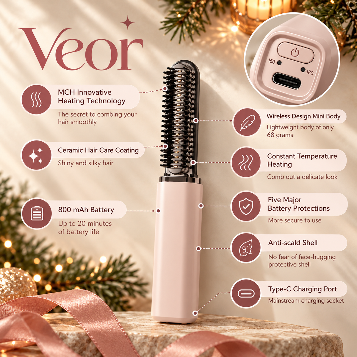 Veor™️ Cordless Mini Hair Curler